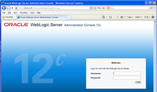 Oracle WebLogic 12c AdminServer Console